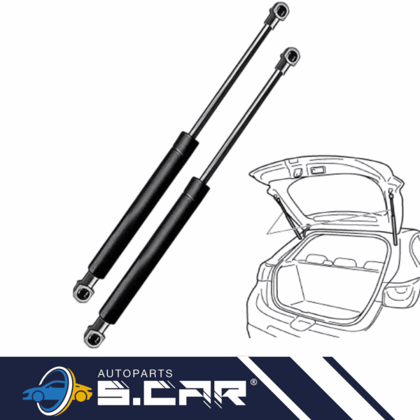 2 Molle A Gas Per Golf 5 V Pistoncini Ammortizzatori Cofano Posteriore