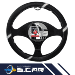 COPRIVOLANTE in SIMILPELLE UNIVERSALE TUNING NERO BIANCO STERZO 37>39 X RALLY