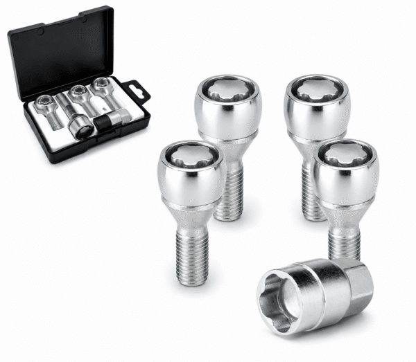 FARAD Bulloni Antifurto FlowerLock Per Kadjar Austral Kit 4 Pezzi
