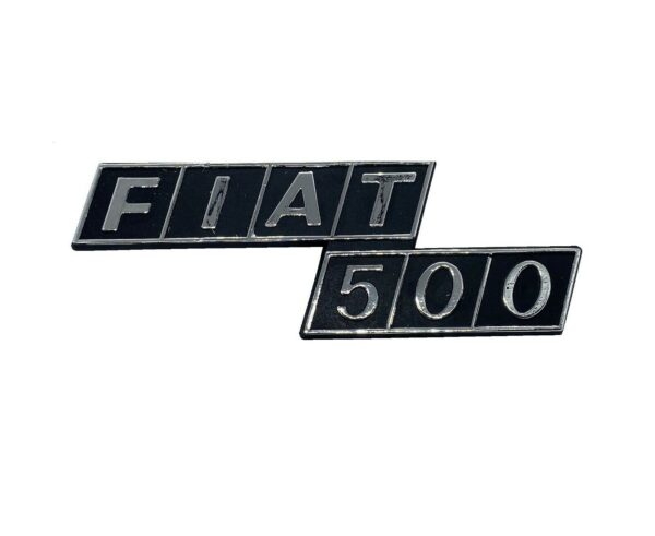 Scritta Sigla Posteriore Per Fiat 500 F Epoca in Plastica – Fregio Cofano Posteriore