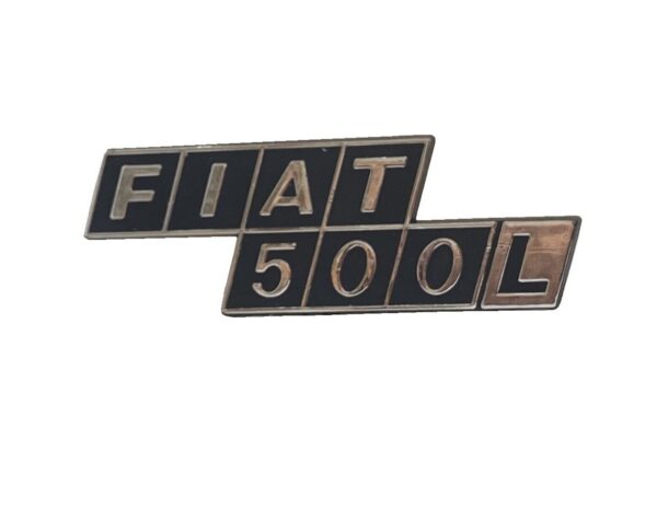 Scritta Posteriore Per 500L Epoca In Plastica Nera