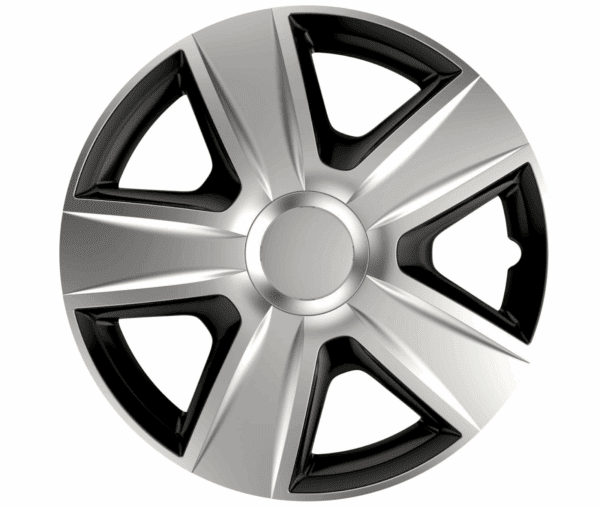 Set 4 Copricerchi 13'' Pollici Universali Bicolore Coppe Ruota Borchie Esprit