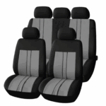 Set Coprisedili Universali Per Auto Anteriori Posteriori Completo Grigio 009