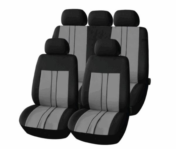 Set Coprisedili Universali Per Auto Anteriori Posteriori Completo Grigio 009