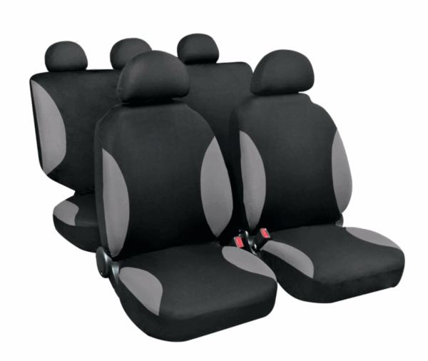 Set Coprisedili Universali Per Auto Anteriori Posteriori Completo Grigio 018