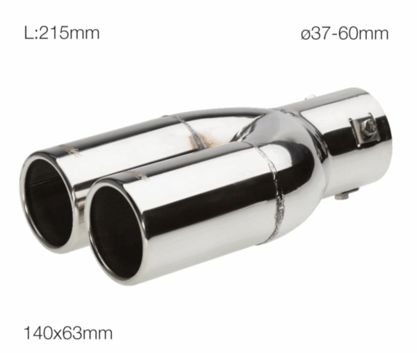 Simoni Racing Terminale Marmitta Scarico Doppio In Acciaio Inox Rotondo TRX/77